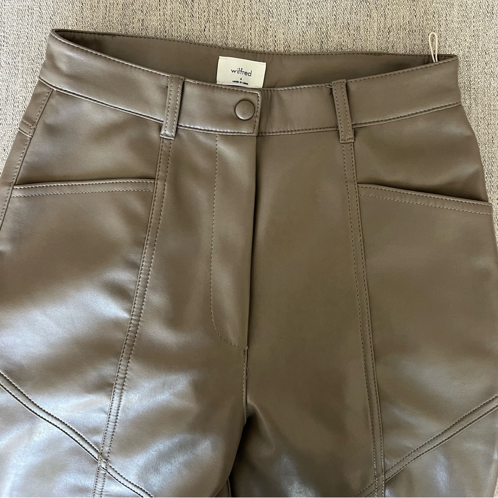 Aritzia Wilfred Leather pants